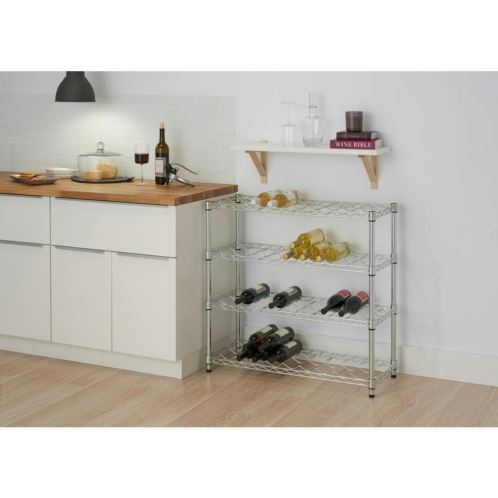 EcoStorage 36-Bottle Chrome Floor Wine Rack: $72.97 EcoStorage 36-Bottle Chrome Floor Wine Rack: $72.97