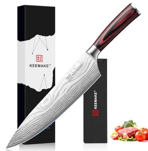 Keemake 8-inch Chef Knife: $27.98 Keemake 8-inch Chef Knife: $27.98