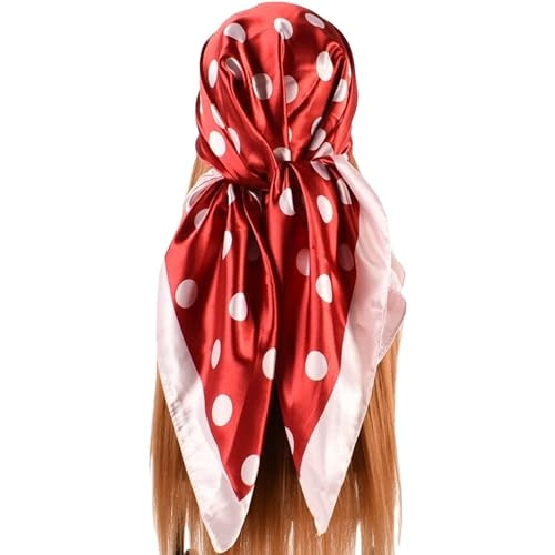 Gkju 35-Inch Polka Dot Satin Hair Scarf: $8.49 Gkju 35-Inch Polka Dot Satin Hair Scarf: $8.49