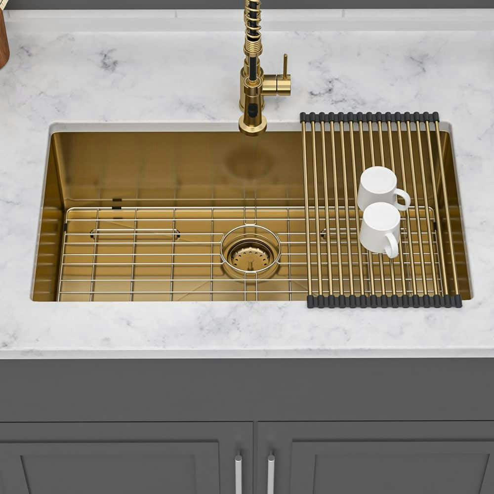 32-Inch Undermount Single Bowl 16-Gauge Stainless Steel Kitchen Sink: $304.49 32-Inch Undermount Single Bowl 16-Gauge Stainless Steel Kitchen Sink: $304.49