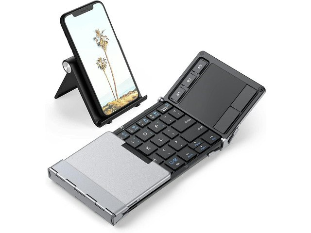 iClever BK08 Foldable Bluetooth Keyboard with Touchpad: $96.72 iClever BK08 Foldable Bluetooth Keyboard with Touchpad: $96.72