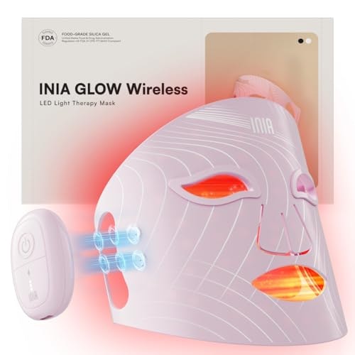Inia Glow 272-LED Wireless Red Light Therapy Mask: $99.99