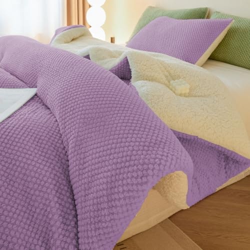 Llancl Queen 3-Piece Jacquard Sherpa Comforter Set: $80.74 Llancl Queen 3-Piece Jacquard Sherpa Comforter Set: $80.74