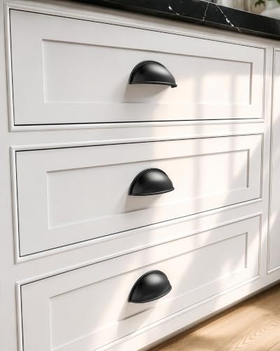 Veise 3-Inch Cup Drawer Pulls 3-Pack: $8.98 Veise 3-Inch Cup Drawer Pulls 3-Pack: $8.98