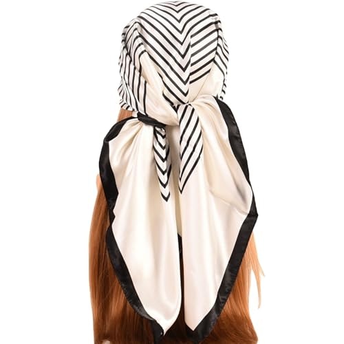 Gkju 35-Inch Striped Satin Head Scarf: $8.49 Gkju 35-Inch Striped Satin Head Scarf: $8.49
