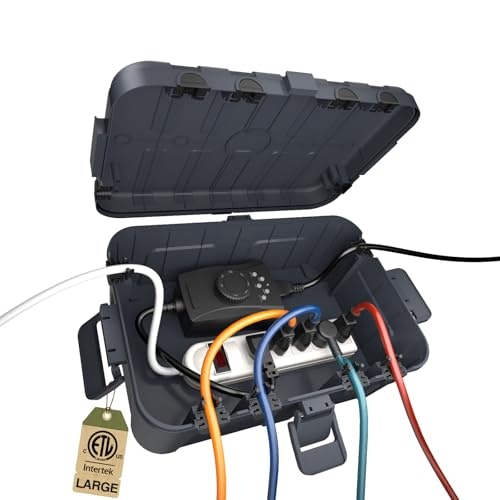 Flemoon IP54 Waterproof Outdoor Extension Cord Cover: $22.58 Flemoon IP54 Waterproof Outdoor Extension Cord Cover: $22.58