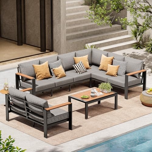ComfCove 8-Seat Aluminum Outdoor Patio Furniture Set: $749.98 ComfCove 8-Seat Aluminum Outdoor Patio Furniture Set: $749.98
