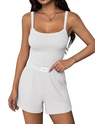 Ekouaer Women's 2-Piece Sleeveless Pajama Set: $11.04 Ekouaer Women's 2-Piece Sleeveless Pajama Set: $11.04