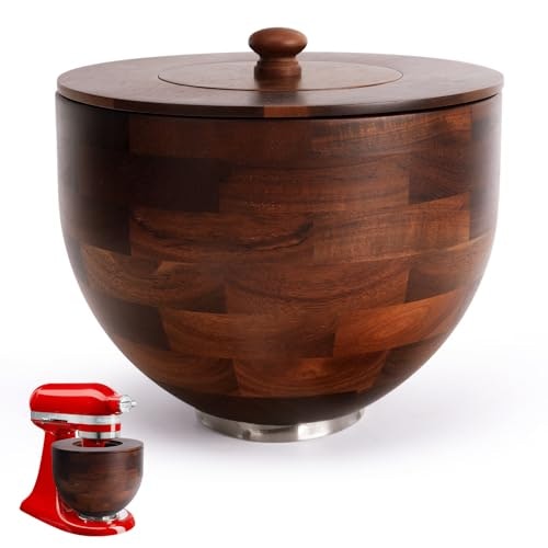 Wood Mixing Bowl for KitchenAid 4.5-5qt Tilt-Head Stand Mixer: $92.55