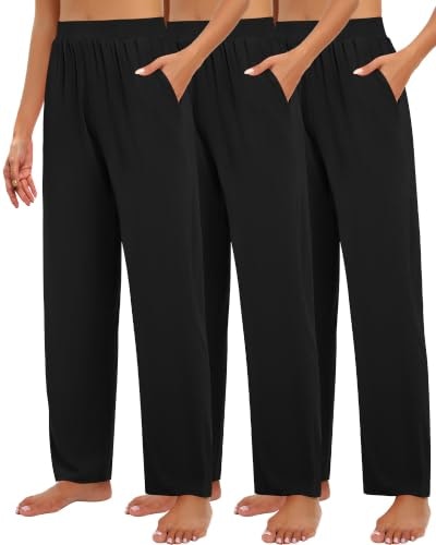 Huukeay Women's Lounge Sweatpants 3-Pack: $42.49 Huukeay Women's Lounge Sweatpants 3-Pack: $42.49