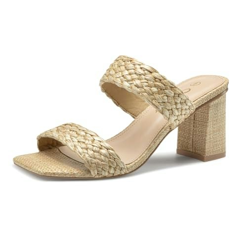 Athlefit Women's Braided Raffia Heeled Sandals: $31.98 Athlefit Women's Braided Raffia Heeled Sandals: $31.98
