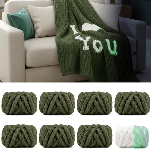 Glow in the Dark Chunky Knitting Yarn 8-Pack: $18.99 Glow in the Dark Chunky Knitting Yarn 8-Pack: $18.99
