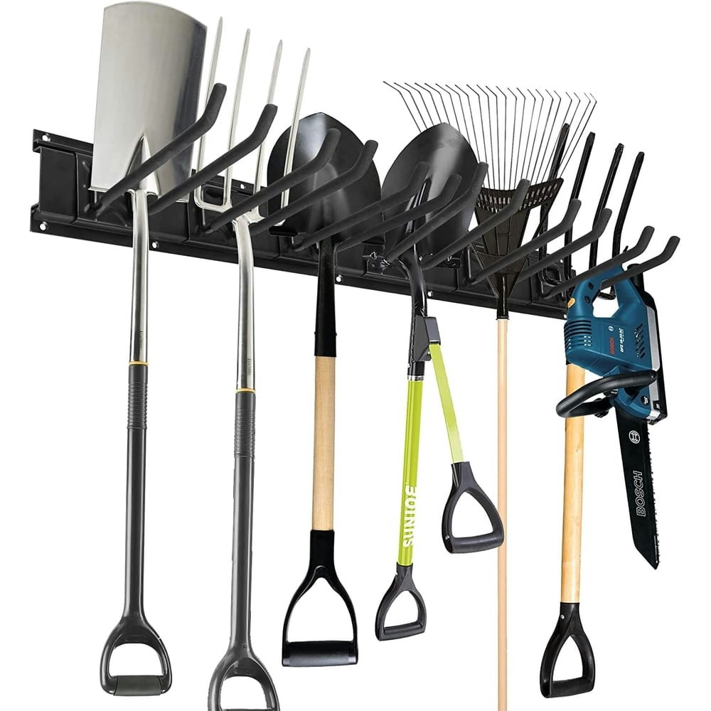 Garden Tool Wall Mount Organizer with 6 Hooks: $38.69