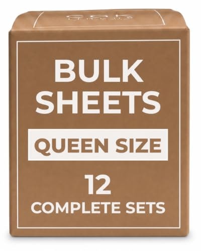 Queen Size 4-Piece Sheet Set 12-Pack: $153 Queen Size 4-Piece Sheet Set 12-Pack: $153