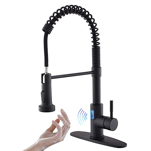 Owofan Touchless Pull Down Kitchen Faucet with LED Light: $110.49
