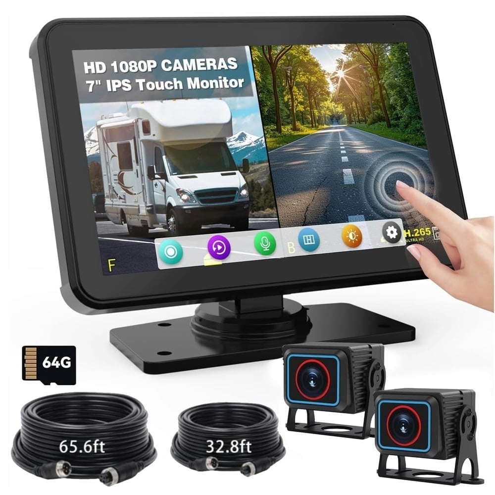 MHCBSR 7-inch Wired Backup Camera Monitor System with 64GB SD Card: $59.99 MHCBSR 7-inch Wired Backup Camera Monitor System with 64GB SD Card: $59.99