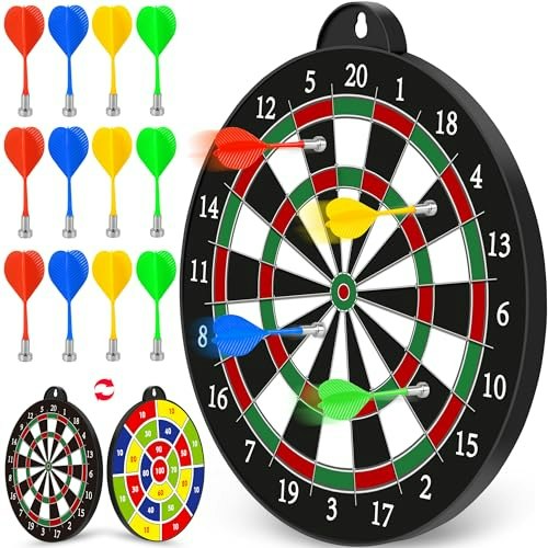 Magnetic Dart Board Set with 12 Darts: $24.68