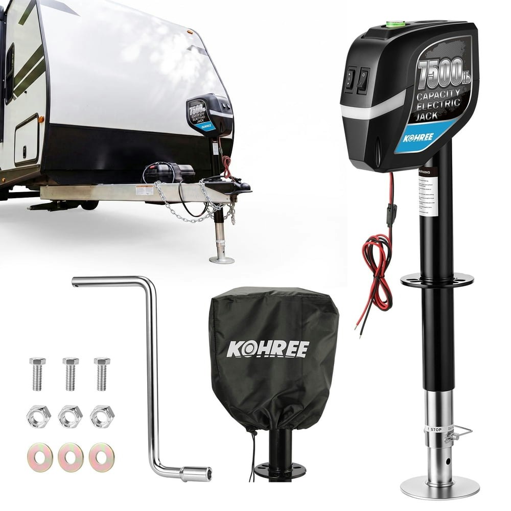 Kohree 7,500lb Electric Trailer Tongue Jack: $170.99 Kohree 7,500lb Electric Trailer Tongue Jack: $170.99