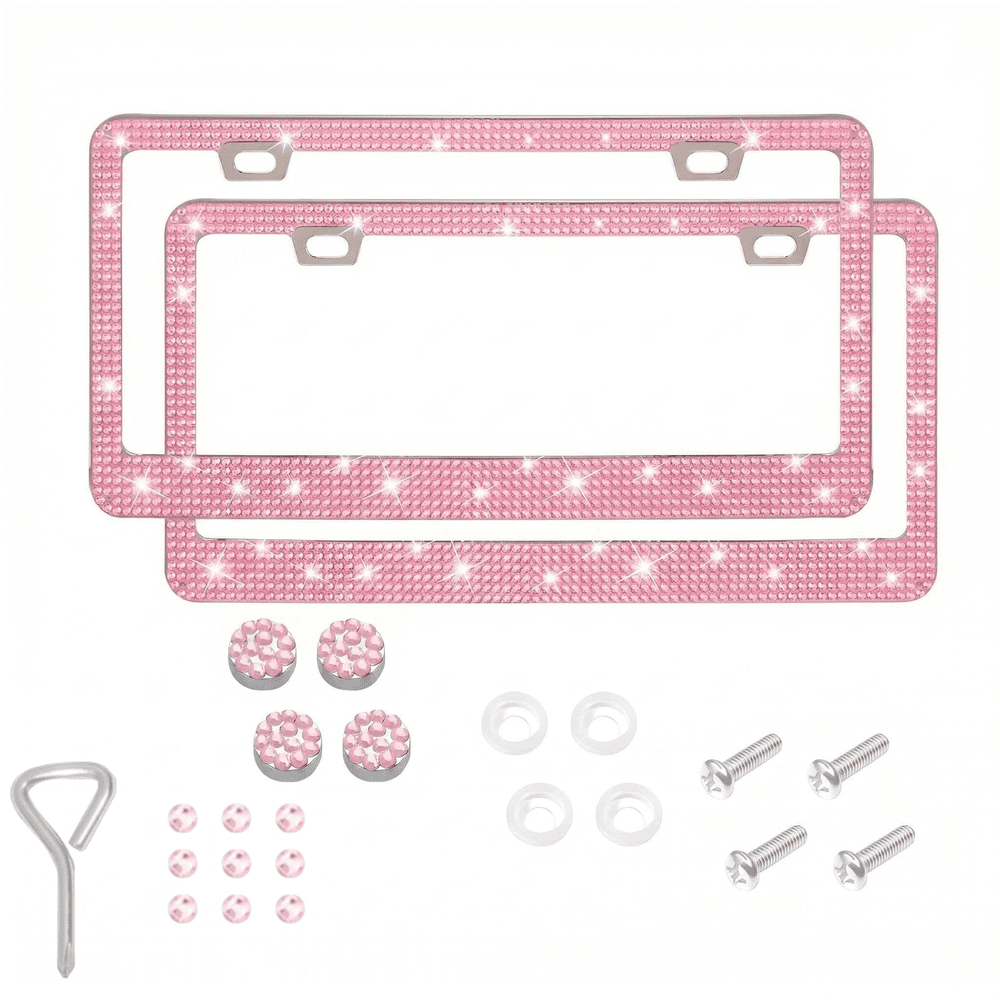 Xylobyte Pink Rhinestone License Plate Frame 2-Pack: $10.01 Xylobyte Pink Rhinestone License Plate Frame 2-Pack: $10.01