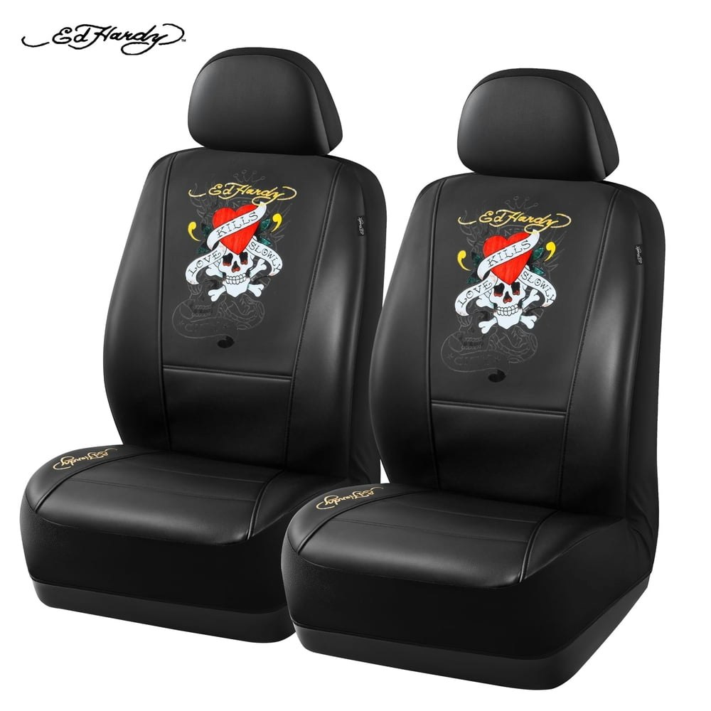Ed Hardy Universal Front Seat Covers: $27.99 Ed Hardy Universal Front Seat Covers: $27.99
