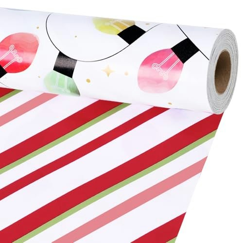 LaRibbons Reversible Christmas Wrapping Paper: $11.89 LaRibbons Reversible Christmas Wrapping Paper: $11.89