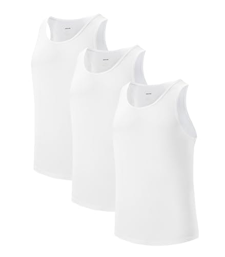 Modalsilky Men's MicroModal Tank Top Undershirts 3-Pack: $35.98