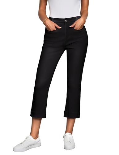 Luvamia Women's High Waisted Slim Straight Stretch Denim Capris: $32.21 Luvamia Women's High Waisted Slim Straight Stretch Denim Capris: $32.21