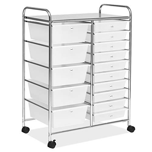 Relax4life 15-Drawer Rolling Storage Cart: $72.24 Relax4life 15-Drawer Rolling Storage Cart: $72.24