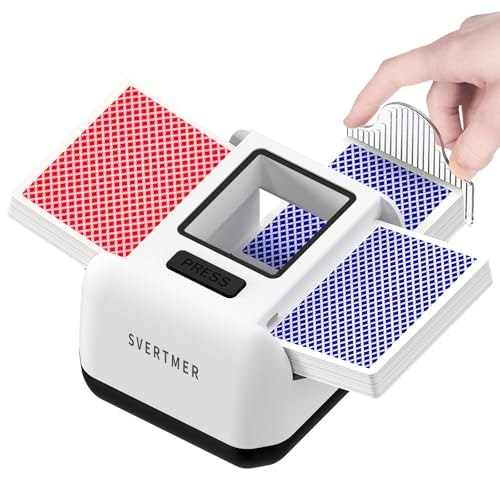 Svertmer 1-2 Deck Automatic Card Shuffler: $23.98 Svertmer 1-2 Deck Automatic Card Shuffler: $23.98