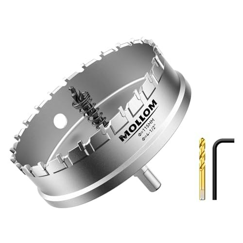 Mollom 4.5-inch Heavy Duty Carbide Hole Saw 2-Pack: $24.30 Mollom 4.5-inch Heavy Duty Carbide Hole Saw 2-Pack: $24.30