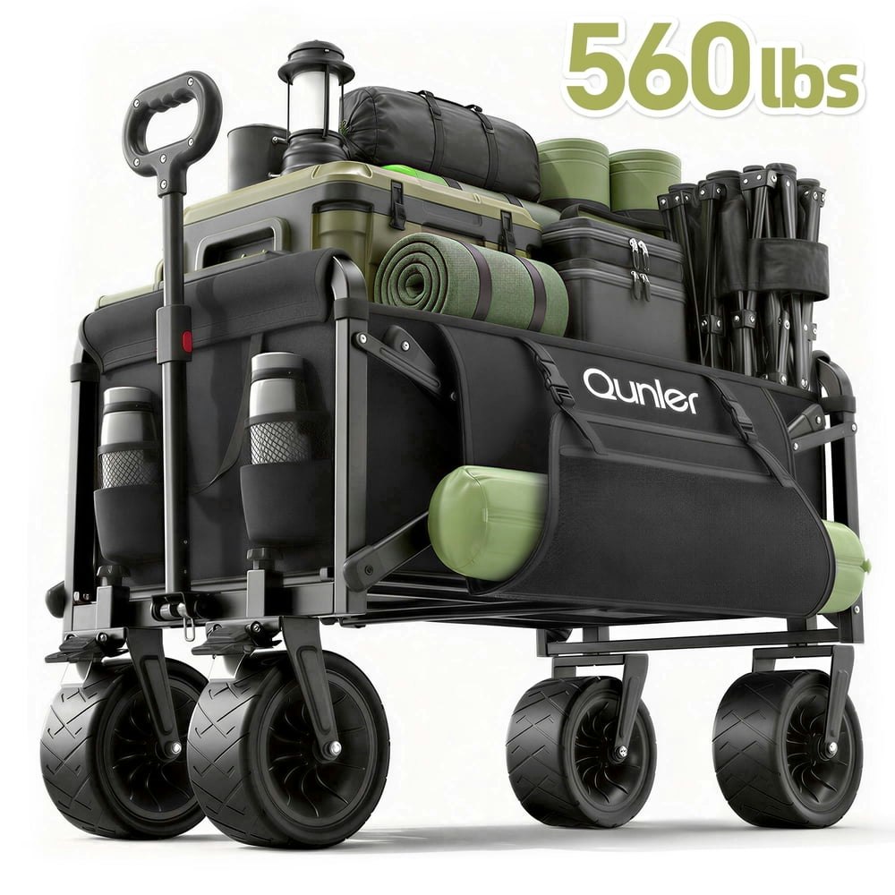 Qunler 560lb Heavy-Duty Collapsible Utility Wagon: $78.98 Qunler 560lb Heavy-Duty Collapsible Utility Wagon: $78.98