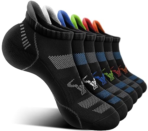 Bulliant Men's Athletic Ankle Running Socks 6-Pack: $8.49
