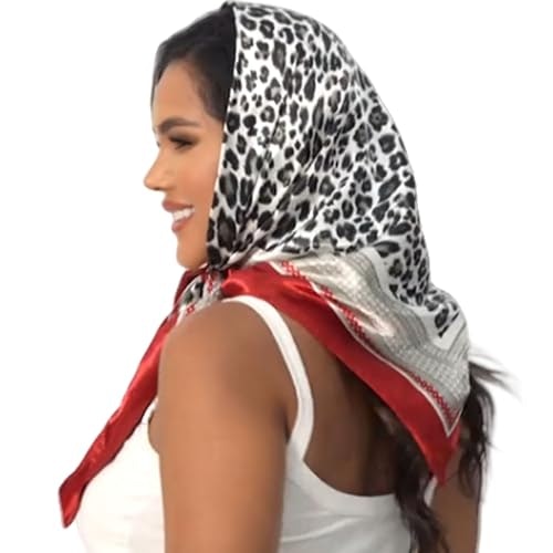 Leopard Print Satin Square Head Scarf 35-Inch: $7.53 Leopard Print Satin Square Head Scarf 35-Inch: $7.53