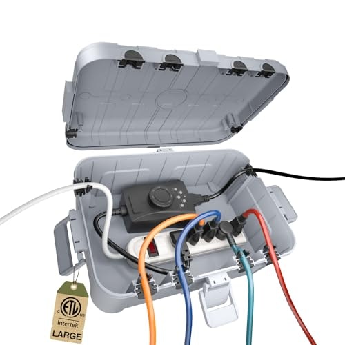Flemoon IP54 Waterproof Outdoor Extension Cord Cover: $25.49