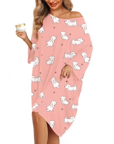 KFUBUO Women's Plus Size Short Sleeve Sleep Dress: $19.19 KFUBUO Women's Plus Size Short Sleeve Sleep Dress: $19.19