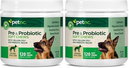 PetNC Natural Care Pre & Probiotic Soft Chews for Dogs 120-Count 2-Pack: $21.58 PetNC Natural Care Pre & Probiotic Soft Chews for Dogs 120-Count 2-Pack: $21.58