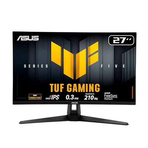 Asus TUF Gaming 27" 1440p HDR IPS LED G-Sync Monitor: $189
