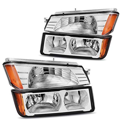 DWVO Headlight Assembly for 2002-2006 Chevy Avalanche with Body Cladding: $68.39