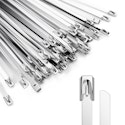 11.8" Metal Zip Tie 100-Pack for $6 + free shipping w/ Prime