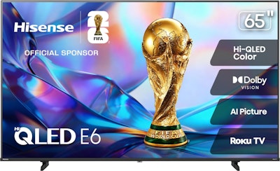 Hisense E6SR Series 65" 4K UHD Dolby Vision QLED Smart TV for $430 + free shipping