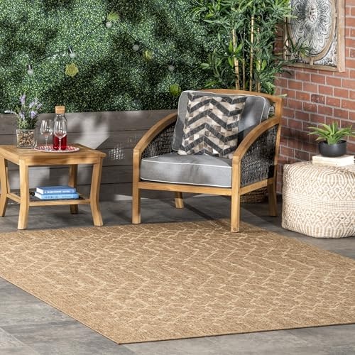 nuLOOM Grayson 8' x 10' Brown Trellis Indoor/Outdoor Area Rug: $149.40 nuLOOM Grayson 8' x 10' Brown Trellis Indoor/Outdoor Area Rug: $149.40