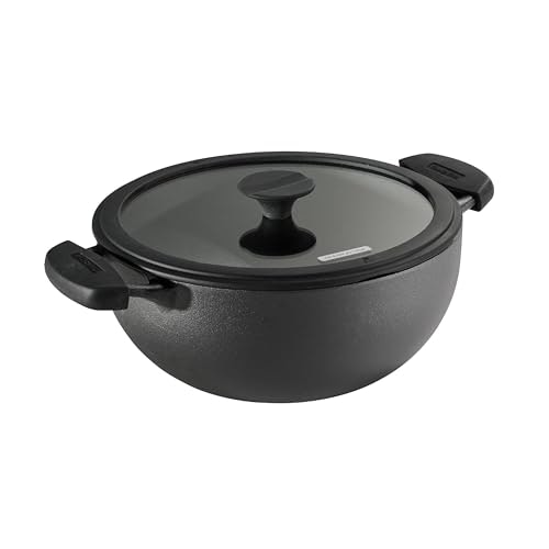 Tramontina Utsava 4.9-Quart Pre-Seasoned Cast Iron Kadai with Lid: $38.49 Tramontina Utsava 4.9-Quart Pre-Seasoned Cast Iron Kadai with Lid: $38.49