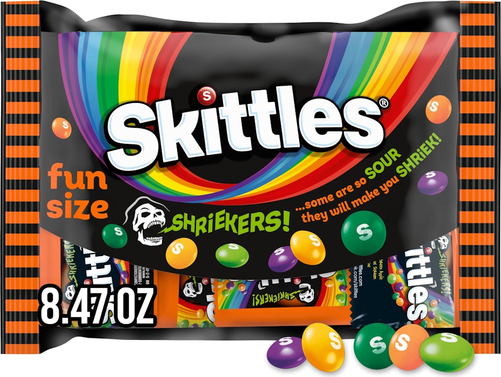 Skittles Shriekers 8.47-oz. Bag: $3.99 Skittles Shriekers 8.47-oz. Bag: $3.99