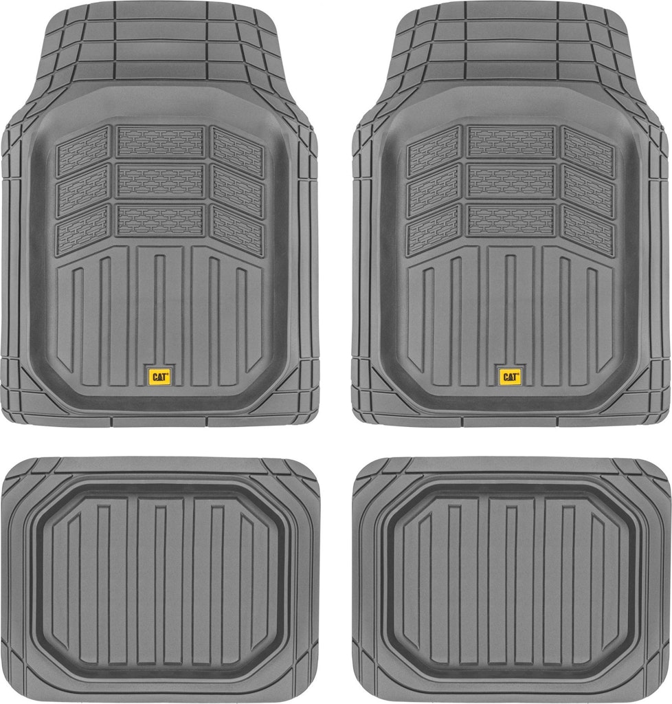4-Piece Heavy Duty Rubber Floor Mat Set: $30