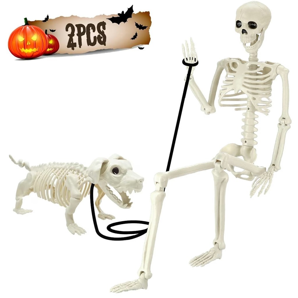 Walmart Outdoor Halloween Skeleton Decor Deals: From $5.97