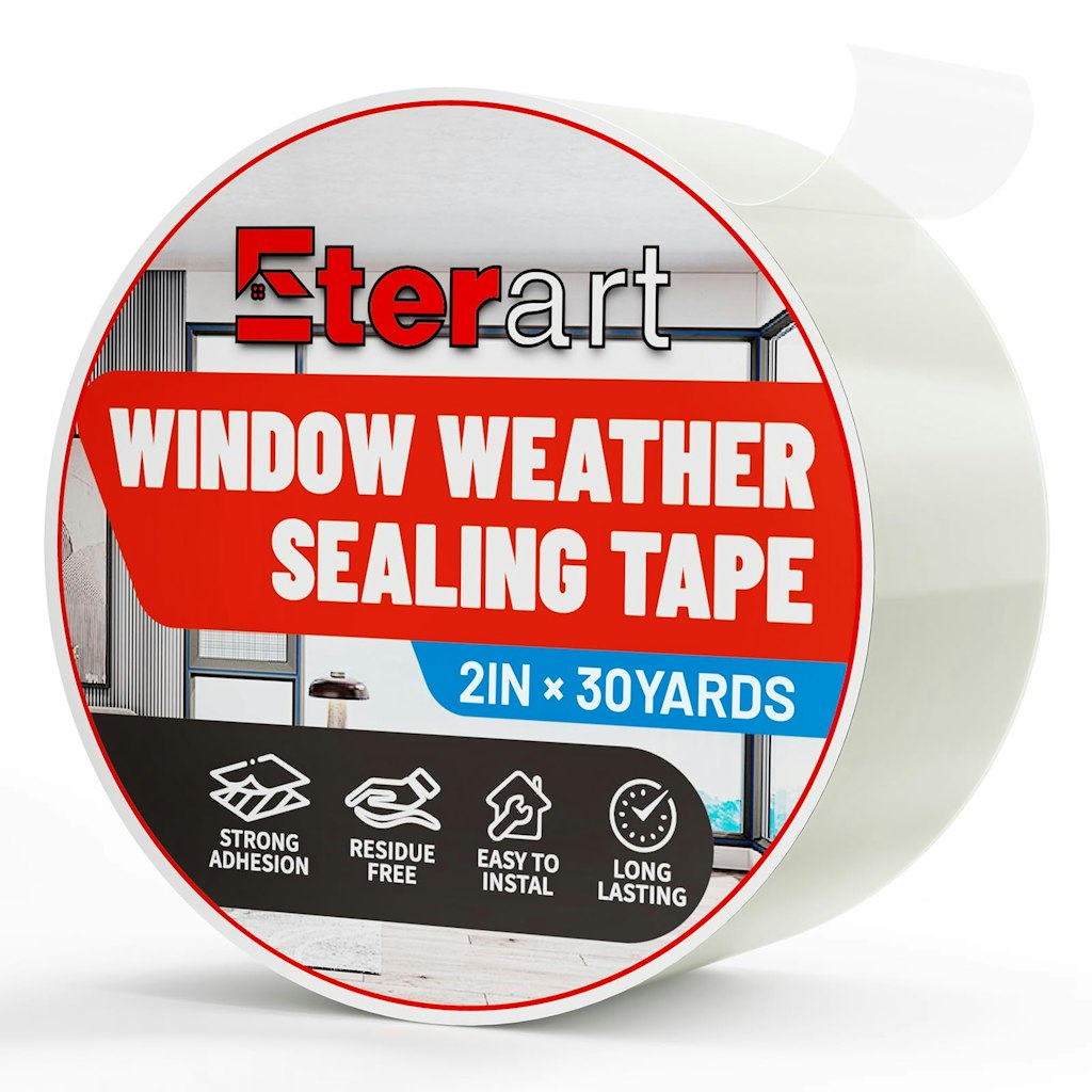 ETERART 2" x 30-Yard Transparent Weatherproof Seal Tape: $5.59 via Sub & Save