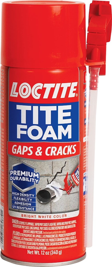 Loctite Tite Foam Gaps & Cracks 12-oz. Spray Foam Sealant: $6.98