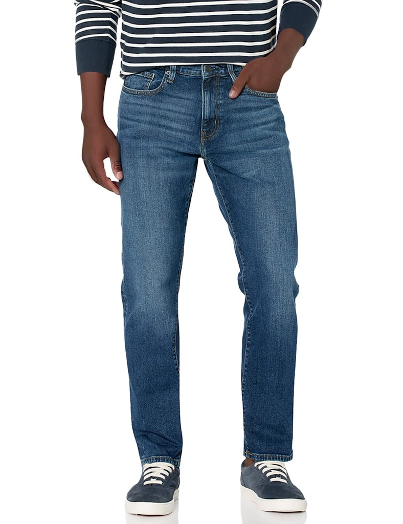Amazon Essentials Men's Athletic-Fit Stretch Jeans: $15