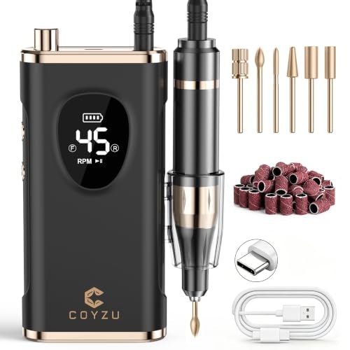 Coyzu Professional Rechargeable Electric Nail Drill: $19 w/ Prime