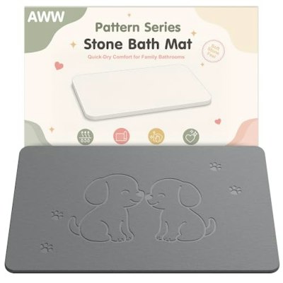 AWW Diatomaceous Earth Stone Bath Mat for $13 + free shipping w/ Prime